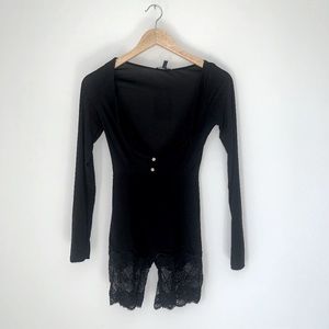 FASHIONNOVA Peria Lace Romper